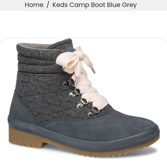 Keds Camp Water Blue Grey Lace Ups - Picture 8 of 12